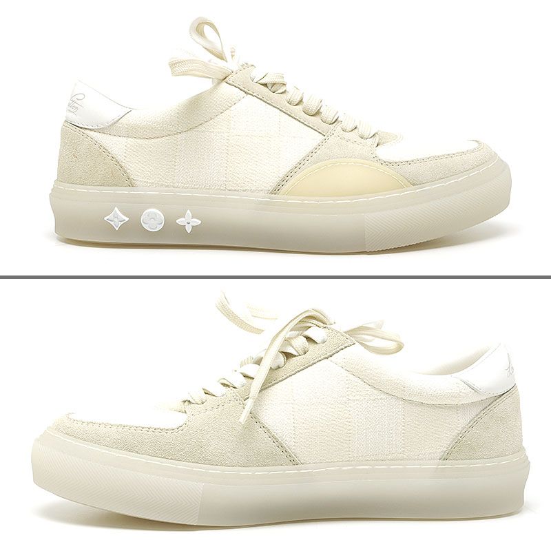 Unused Louis Vuitton LV Ori Line Damier Giant Low Cut Sneakers 1a9yu9 5.5 White