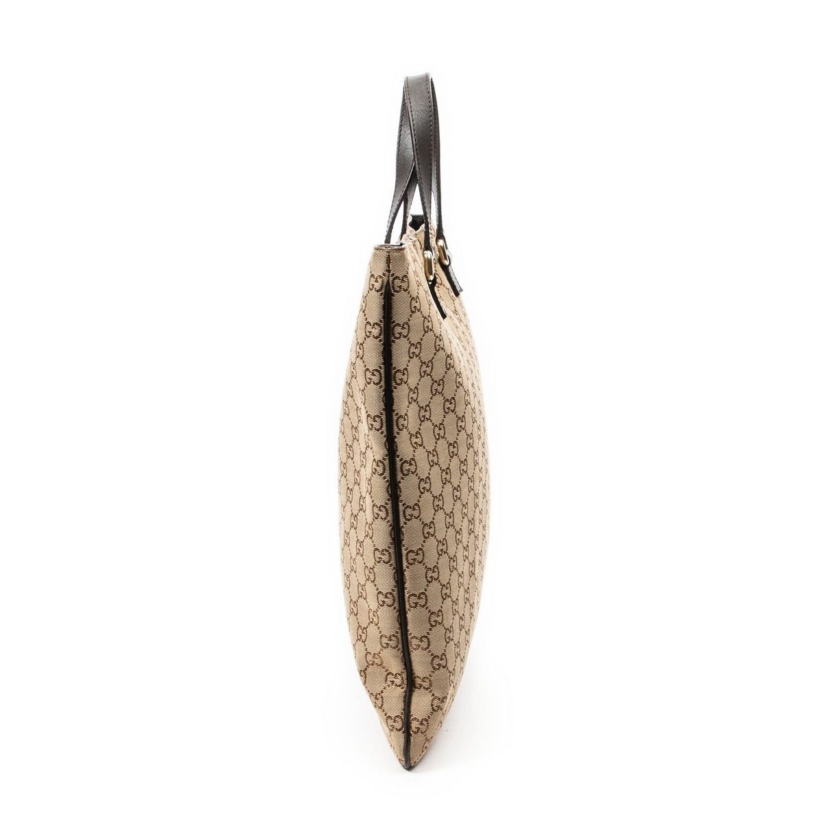 Gucci Vertical Brown Beige GG Canvas Shoulder Bag — view 3