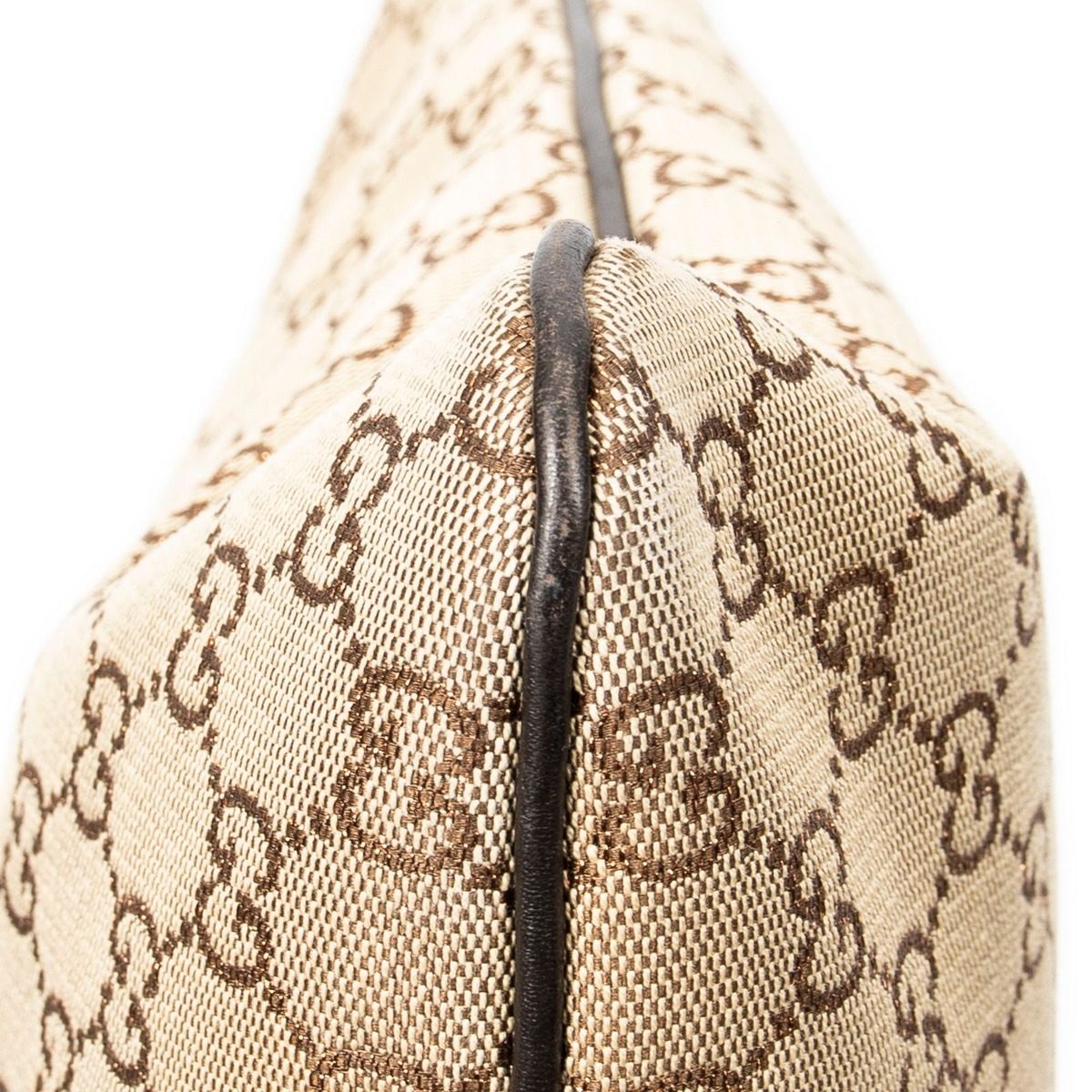 Gucci Vertical Brown Beige GG Canvas Shoulder Bag — view 7