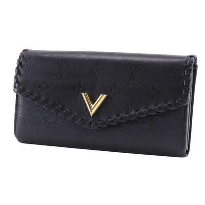 Louis Vuitton Portefeuille Very Monogram M62059 Leather Noir Black Mi3198