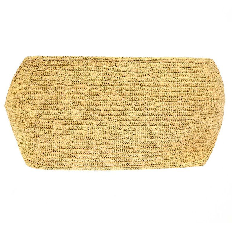 Loewe Fold Shopper Raffia Tote Bag Beige