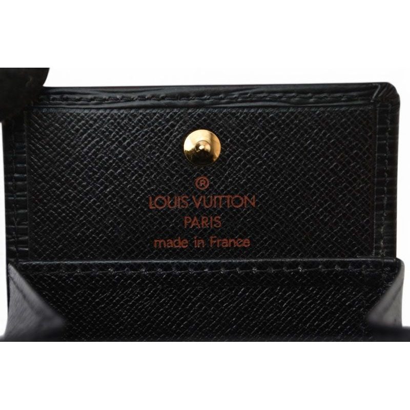 Louis Vuitton Coin Purse Vintage Epi Porte-Monnaie Boite Black — view 6