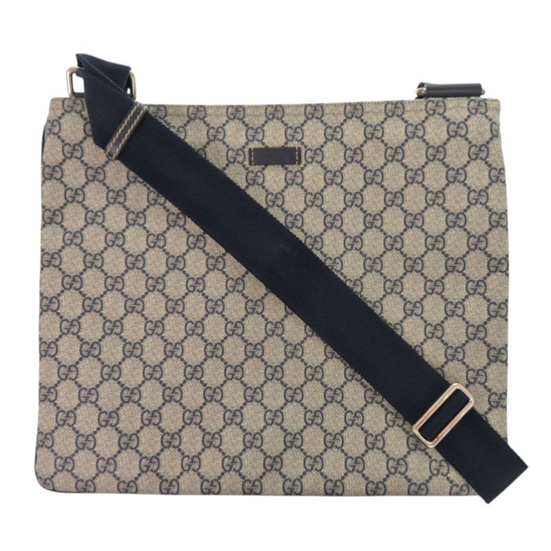 Gucci 201446 GG Supreme Navy Shoulder Bag 1720 Gucci