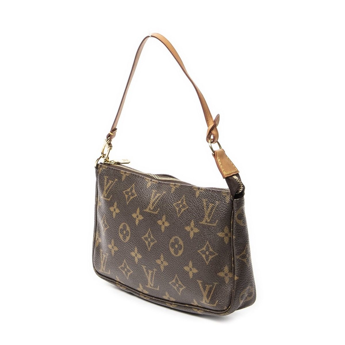 Louis Vuitton Pochette Brown Monogram Canvas Shoulder Bag — view 2