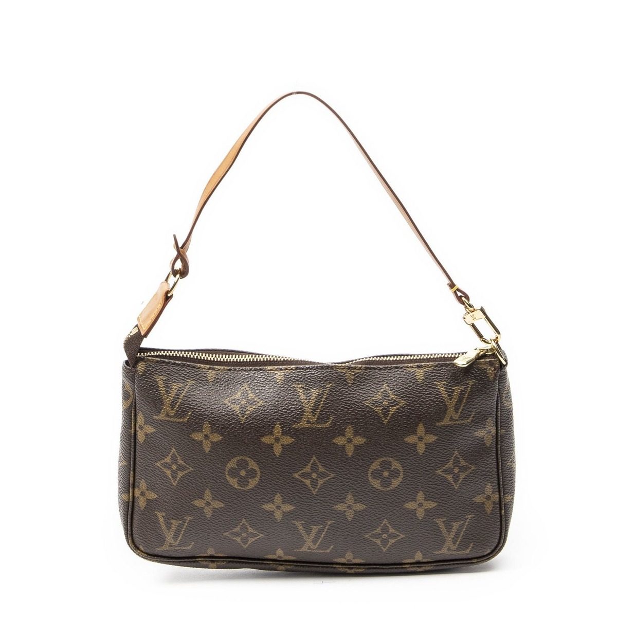 Louis Vuitton Pochette Brown Monogram Canvas Shoulder Bag — view 5