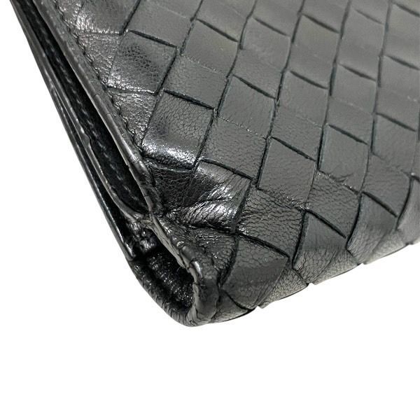Bottega Veneta Intrecciato 114073-v0013-1000 Round Zipper Bifold Wallet Unisex