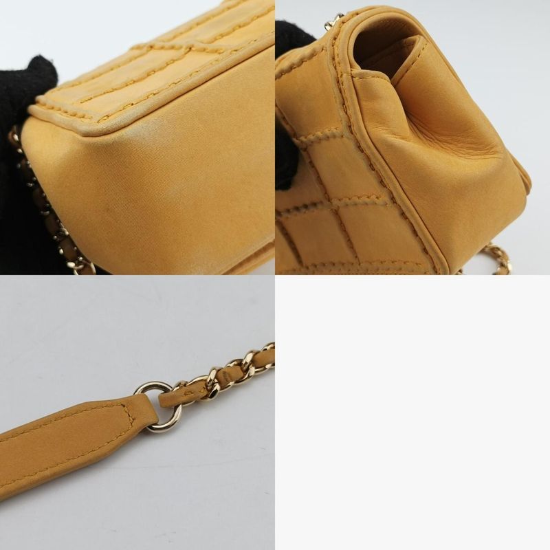Chanel255 Mini Yellow Leather A9327422459566