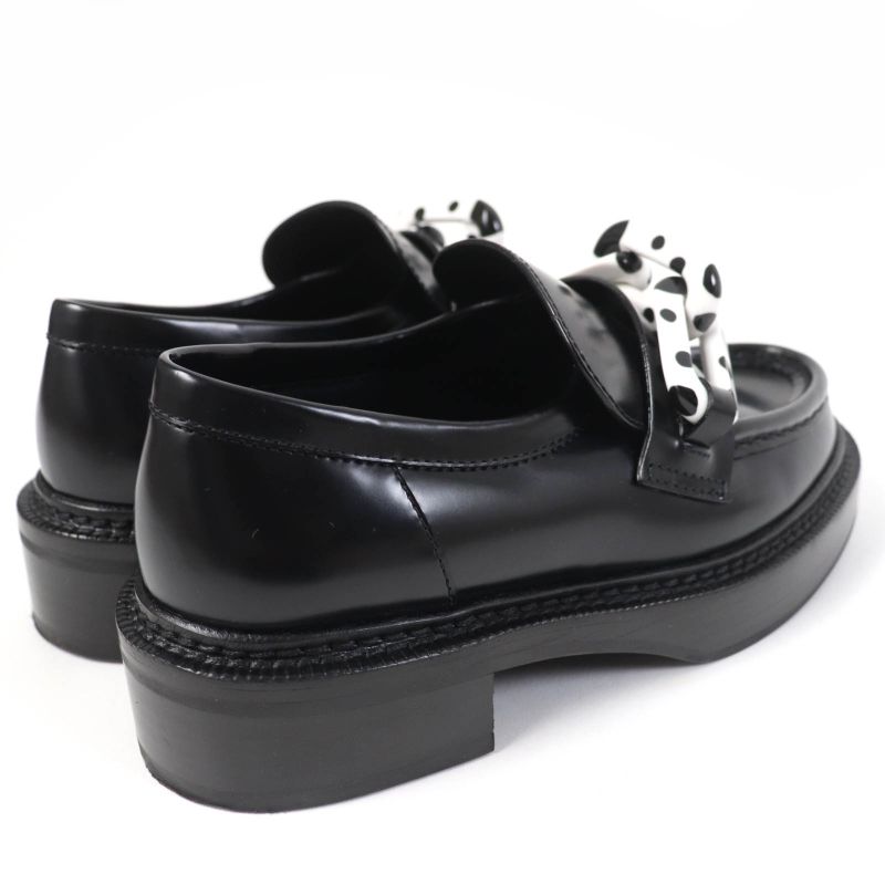 Louis Vuitton Yayoi Kusama Academy Line Leather Loafer Black 34.5 Storage With