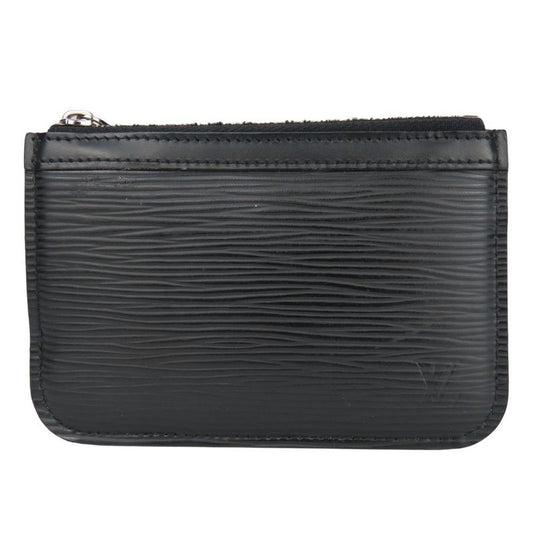Louis Vuitton Coin Case Pochette Cles M66602 Epi Leather Noir Black Silver