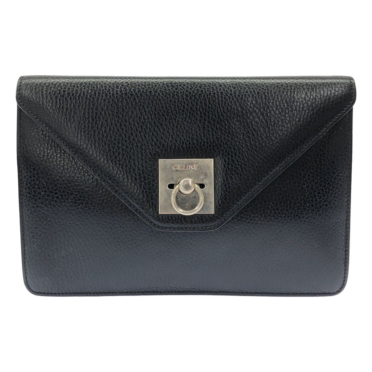 Celine Leather Clutch Black