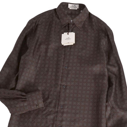 Hermes Shirt Long Sleeves Long Sleeves All-over Silk Tote