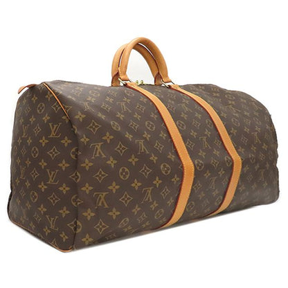 Louis Vuitton Boston Bag Keepall 55 Monogram Canvas Monogram Gold Hardware