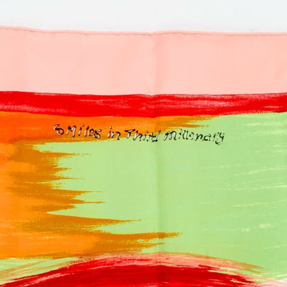 Hermes Carre 90 Smiles In Third Millenary Pink X Multicolor Scarf 100% Silk