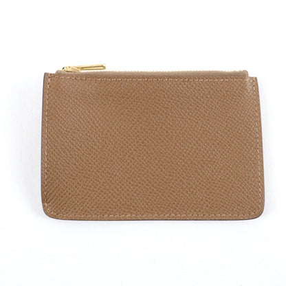 Hermes Constance Slim Brown Veau Epsom Gold Coin Case Wallet — view 7