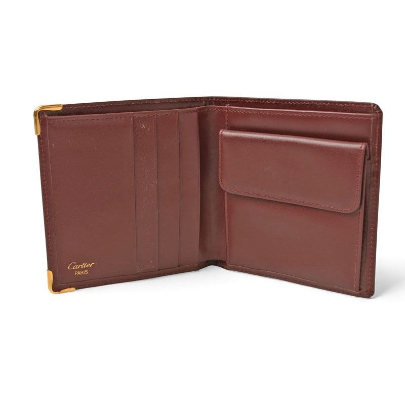 Cartier Fold Wallet Vintage Must de Cartier Bordeaux — view 2