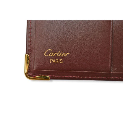 Cartier Fold Wallet Vintage Must de Cartier Bordeaux — view 7