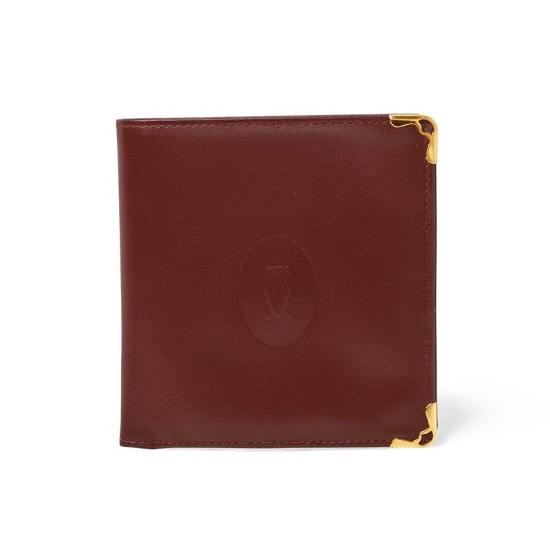 Cartier Fold Wallet Vintage Must de Cartier Bordeaux