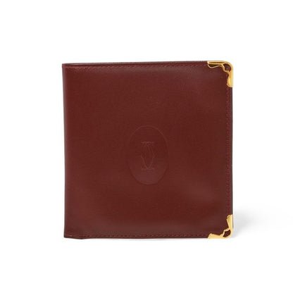 Cartier Fold Wallet Vintage Must de Cartier Bordeaux