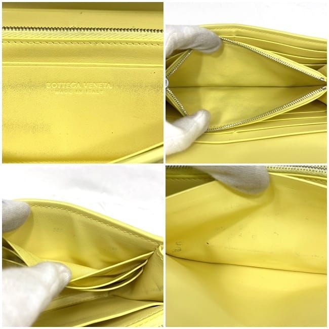 Bottega Veneta Foldable Long Wallet Ec22033 Yellow