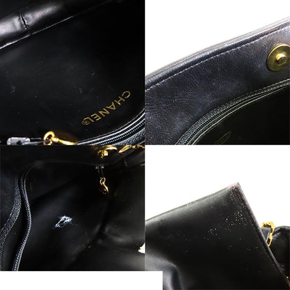 Chanel Cocoball Chain Black Gold Satin Lambskin Shoulder Bag — view 8