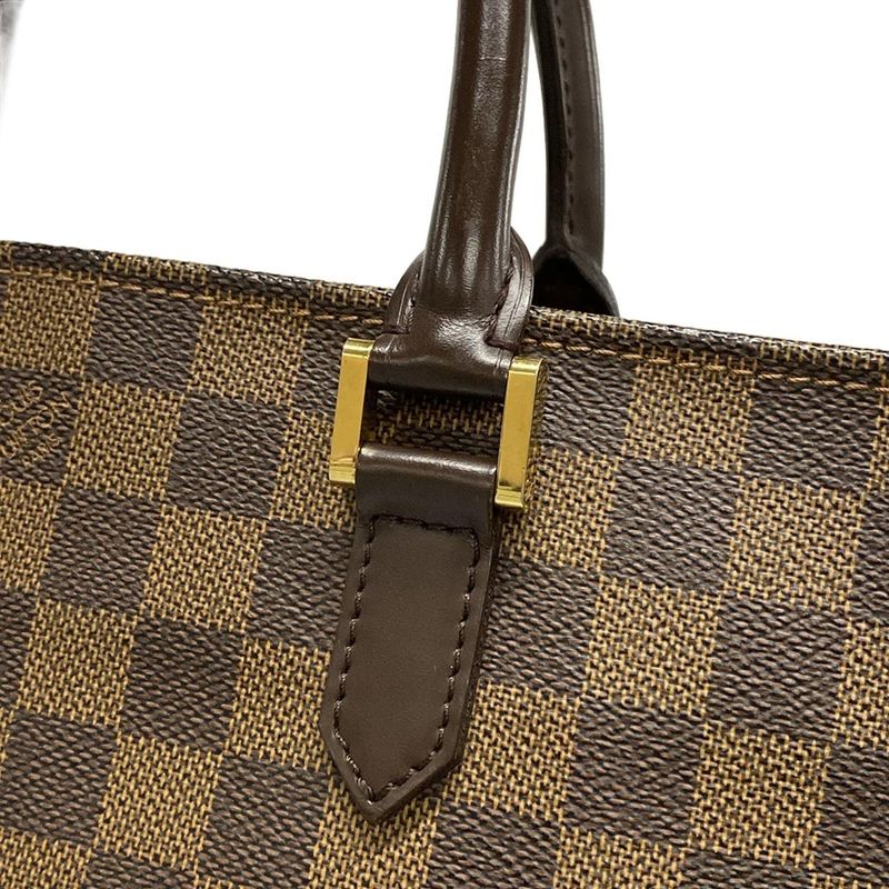 Louis Vuitton Tote Bag Damier Sac Pla (old Shape ) N51140 Ebène