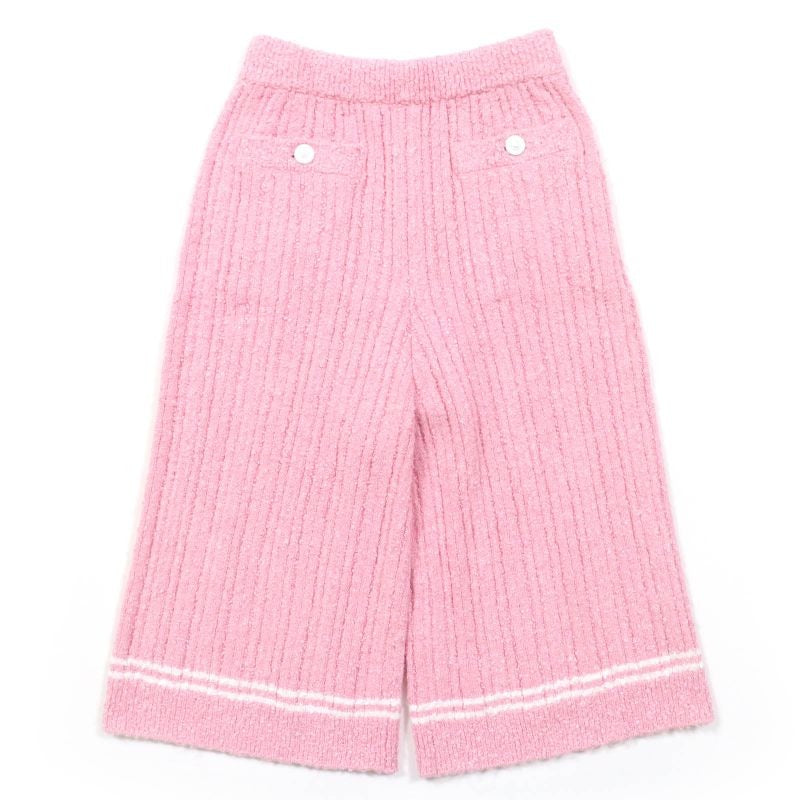 Chanel 22 P K1414 Lion Button Tweed Shorts Pink 36