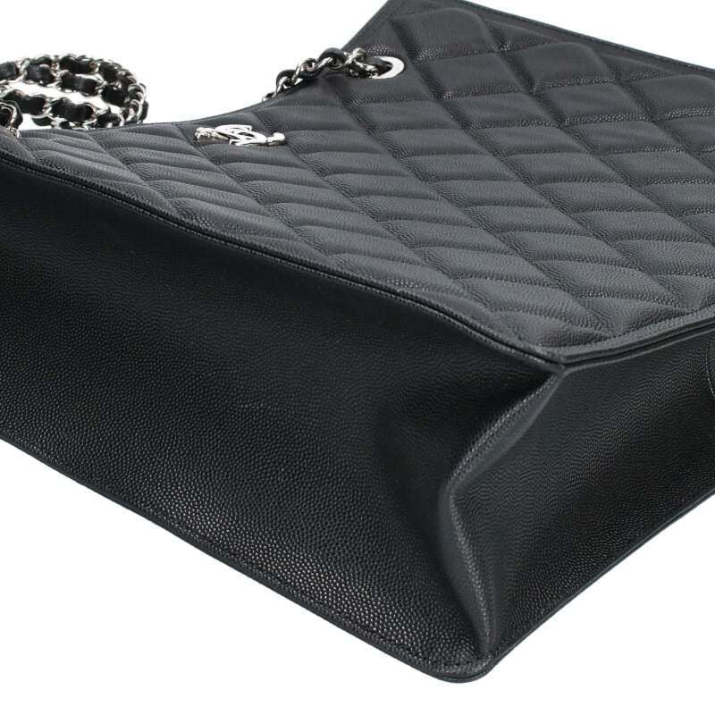 Chanel As4404 Caviar Skin Chain Shoulder Tote Bag Women