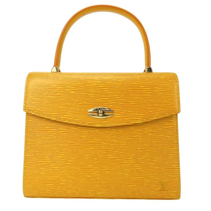 Louis Vuitton Handbag Malesherbes Epi Leather Yellow Gold Hardware Top