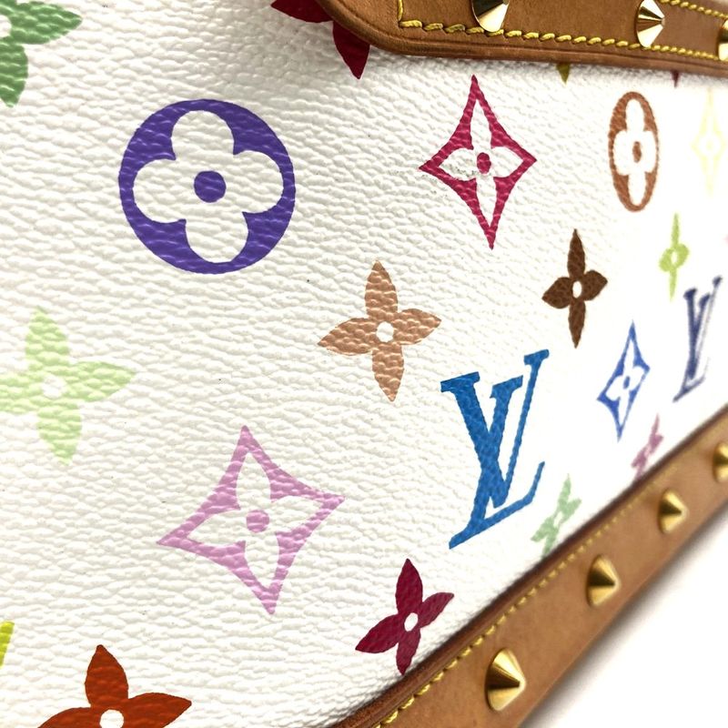 Louis Vuitton M92647 Alma (old) Handbag White Monogram Multicolor