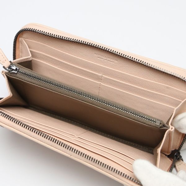 Bottega Veneta 114076v001n Intrecciato Round Zipper Mesh Eleven Long Wallet