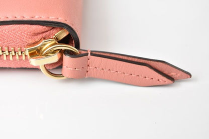 Unused Gucci Wallet Long Wallet Round Zipper GG Marmont Ribbon Pink 435819