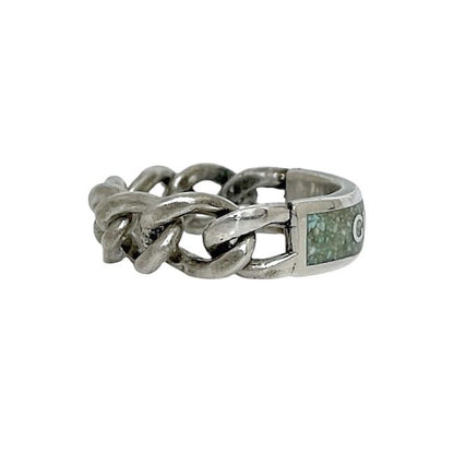 Gucci Ring Silver Green Never