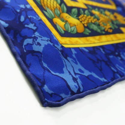 Hermes Carre 90 Carpe DIEM Enjoy Your Day Scarf 100% Silk Blue Sun Blue Hermes