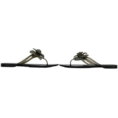 Chanel Sandals Black Camellia G26012x01618 Excellent Condition