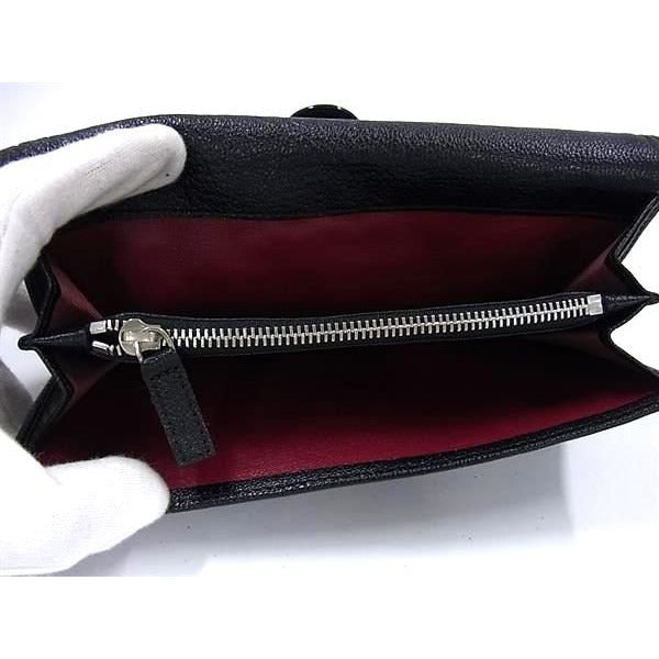 Bvlgari Doppio Tondo Leather Bifold Long Wallet Billfold — view 4