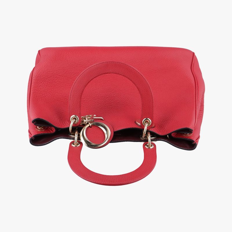 Christian Diorchristian Diorissimo Red Leather 09-ma-1123