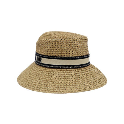 Dior D Bobby Wide Brim Hat 34dbp924g153 Beige Black Size 57 Hat