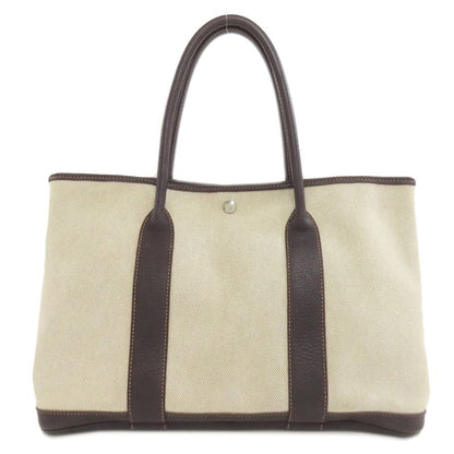 Hermes Garden Party PM Tote Bag Toile Ash Negonda Women