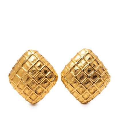 Chanel Quilted Earring Gold