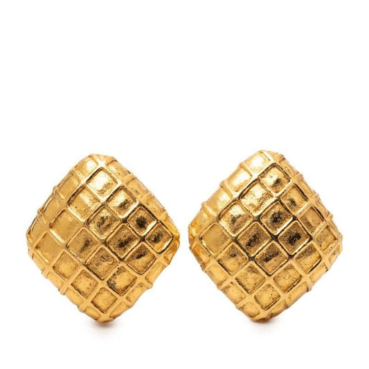 Chanel Quilted Earring Gold