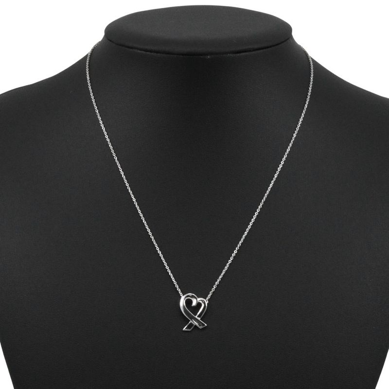 Tiffany & Co Loving Heart Paloma Picasso 925 Silver Ladies 2.4g Necklace