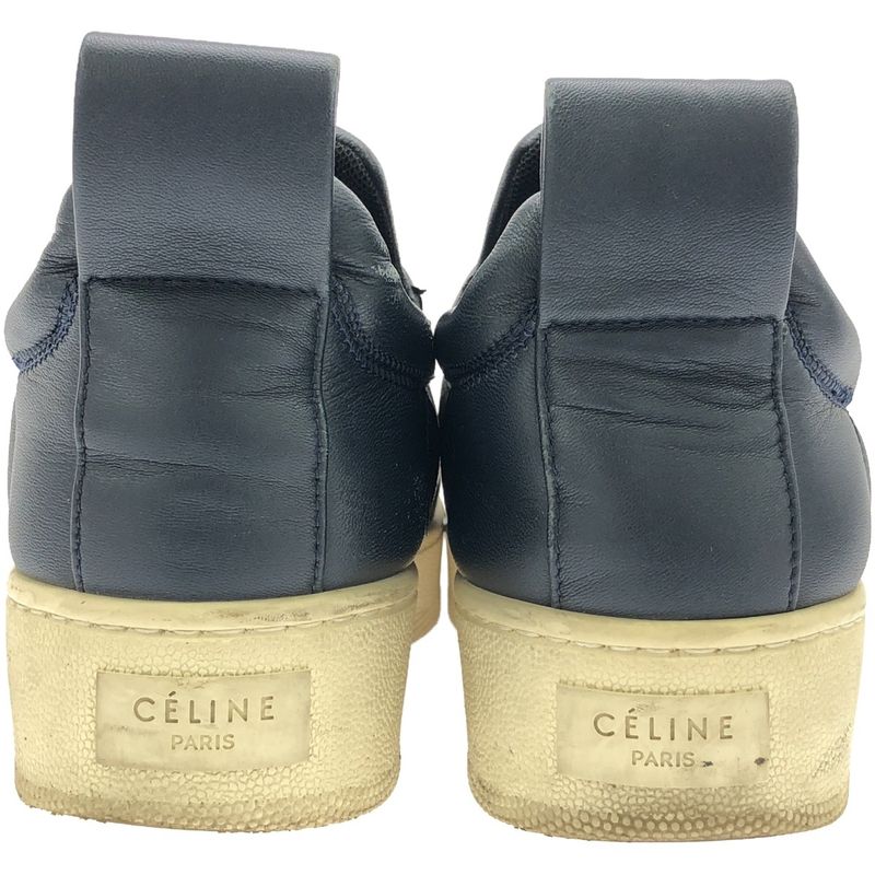 Celine by Phoebe Philo Pull on Slip-on Sneakers Navy 35