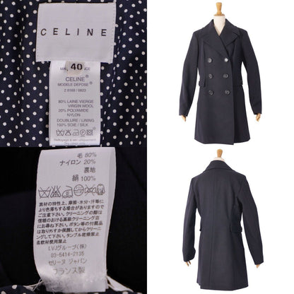 Celine Vintage Coat Double Breasted Long — view 9