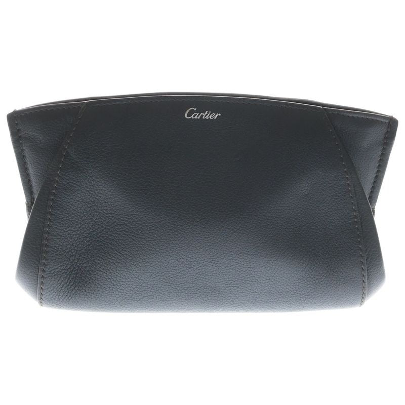 Cartier C de Accessory Leather Pouch Black