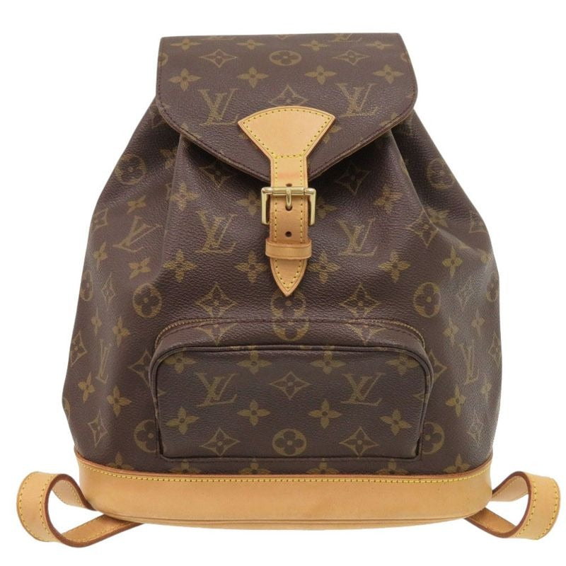 Louis Vuitton Montsouris MM Monogram Backpack Daypack Bag 0829