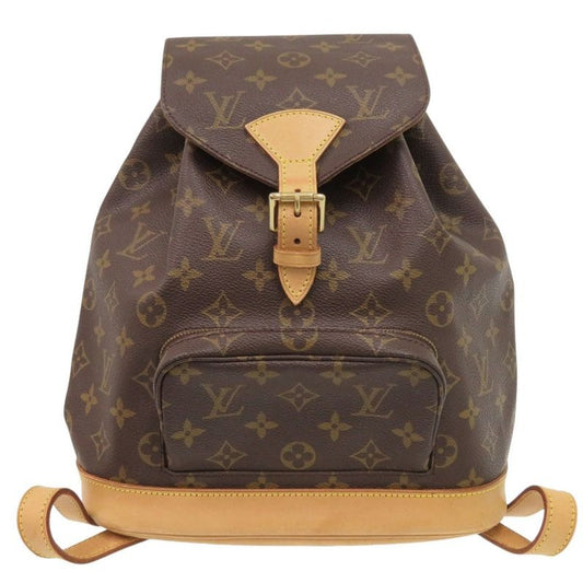 Louis Vuitton Montsouris MM Monogram Backpack Daypack Bag 0829