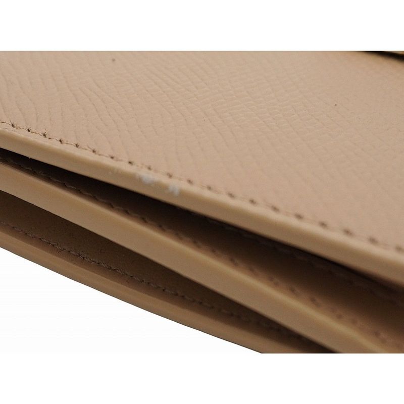 Celine Medium Strap Wallet Calfskin Nude Beige Citron Yellow Bicolor Wallet