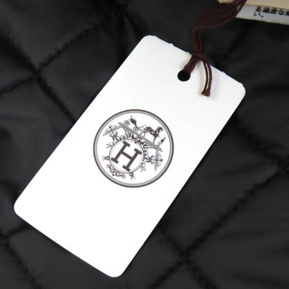 Hermes 22AW 2h0106dg Cashmere Blend Serie Button Zip Up Quilted Coat Dark Navy