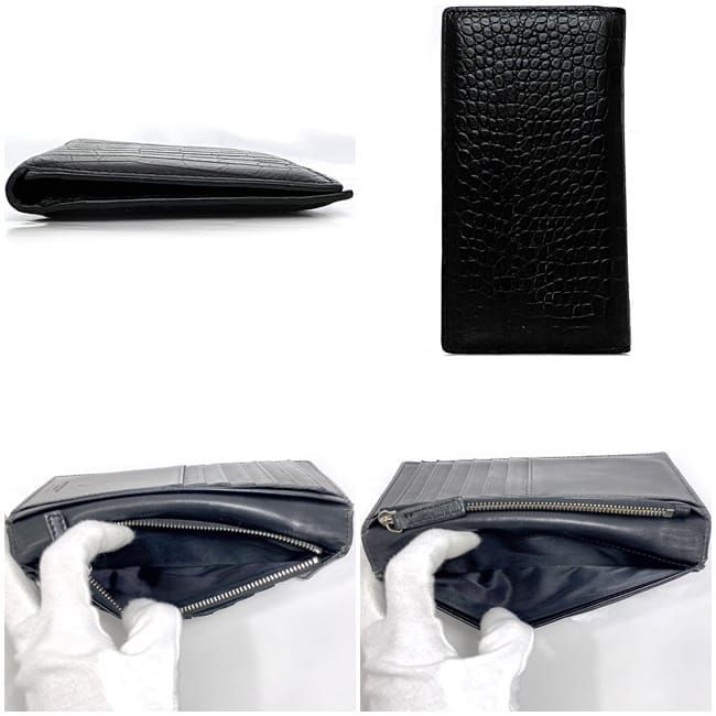 Saint Laurent Folding Long Wallet Ec22840 Black 369303