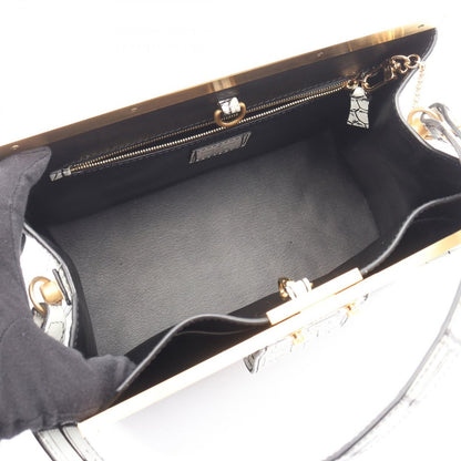 Louis Vuitton Handbag Light Gray Leather 2-Way — view 3